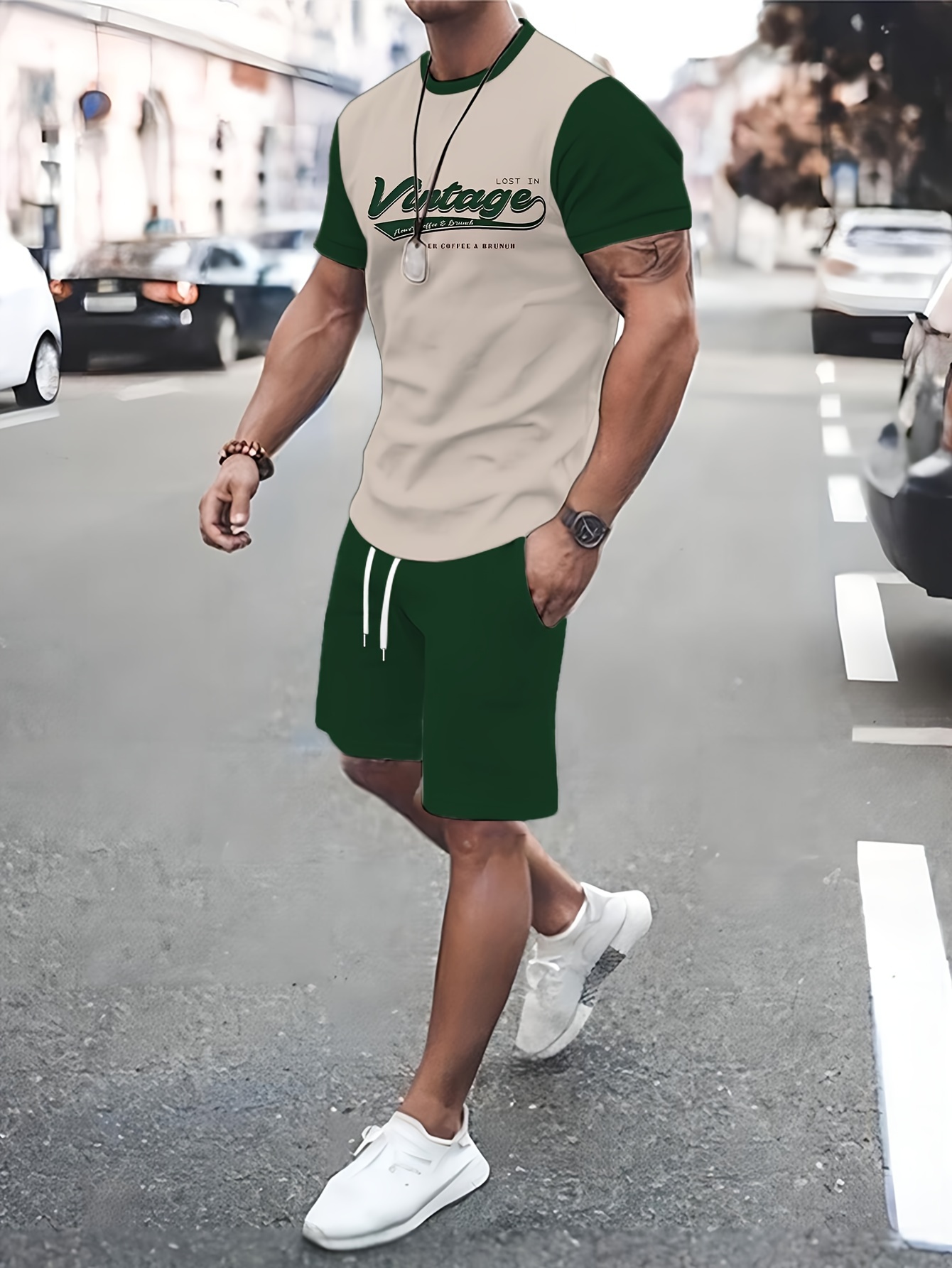 conjunto camisetas hombre en jungla estampado Temu Uruguay