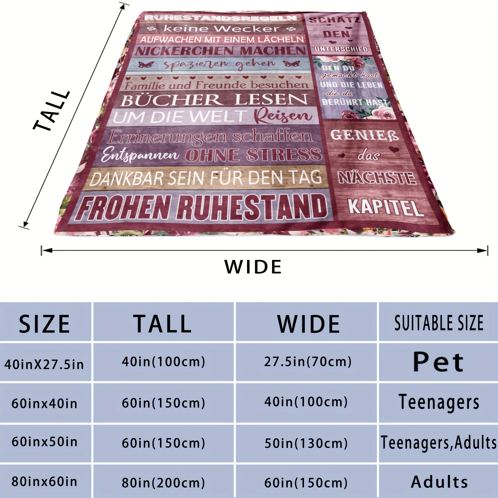 Retirement Blanket For - Flannel, Washable, Use - For Coworker Or