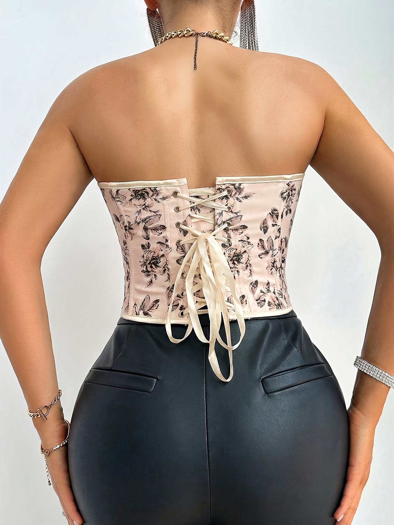 sachin and babi light blue dress Bustier corset backless glitter dress midi – La Novale Atelier