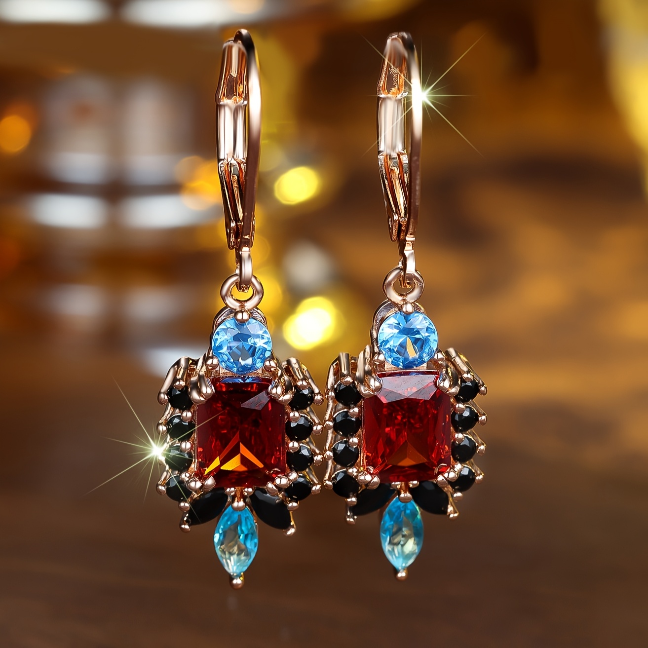 Women's Luxurious Square Earrings for Summer Vacations