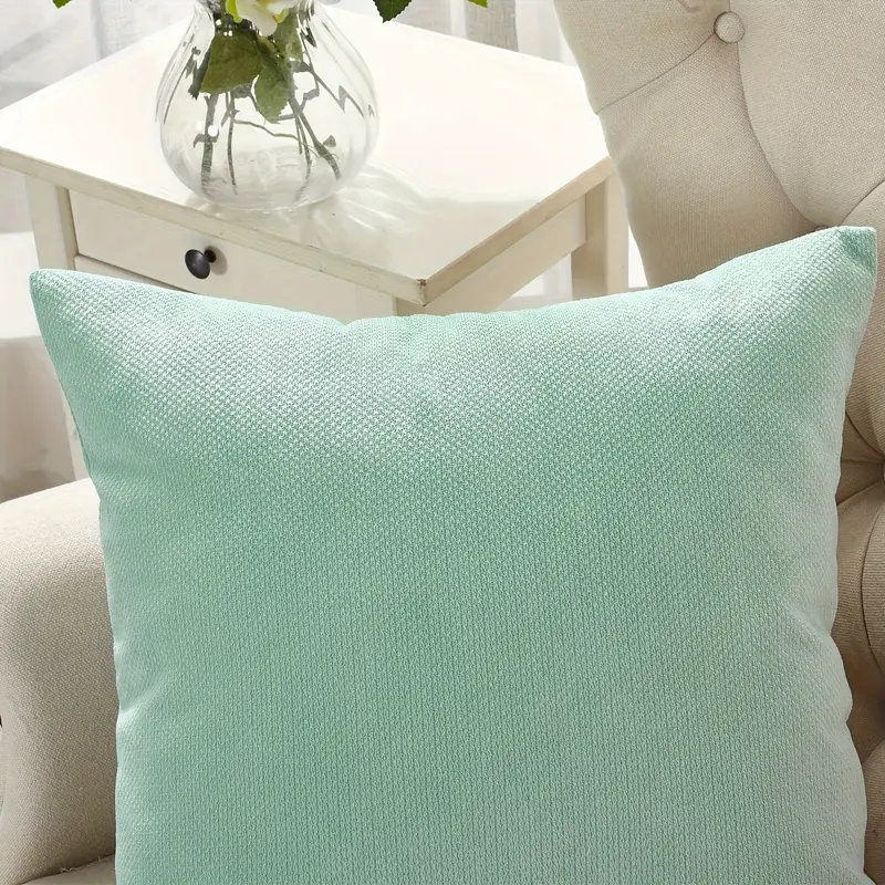 2pcs plush soft decorative throw pillow covers set with double sided no insert stylish cushion cover for sofa couch chair living room bedroom decor Product details 0