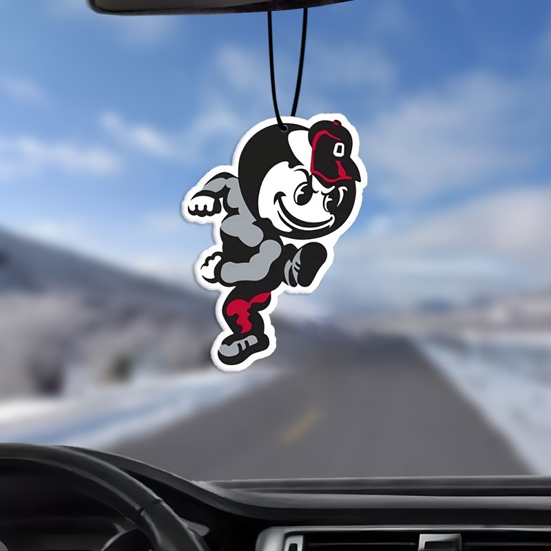 

Ohio State -inspired Air Freshener - Paper Scented Tablets For Vehicle & Wardrobe, Long-lasting Aroma, Hanging Decorative Pendant, Interior Accessory (pack Of 1)