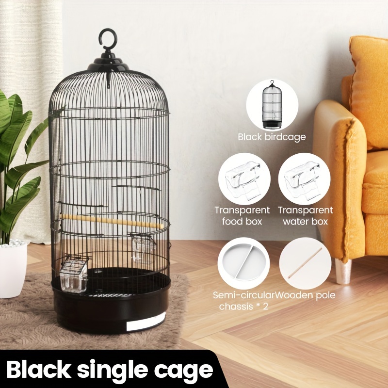 large round metal birdcage accessory holder luxury villa Temu
