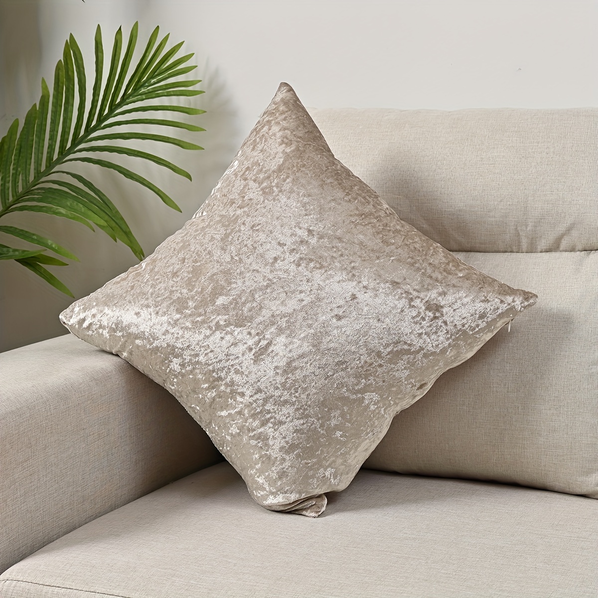 E-shop ., Goldener Diamant Plüsch Kissenbezug, Einfarbiger Samt Elastischer Minimalistischer Home Kissenbezug, Doppelseitiger Kissenbezug, Mehrere