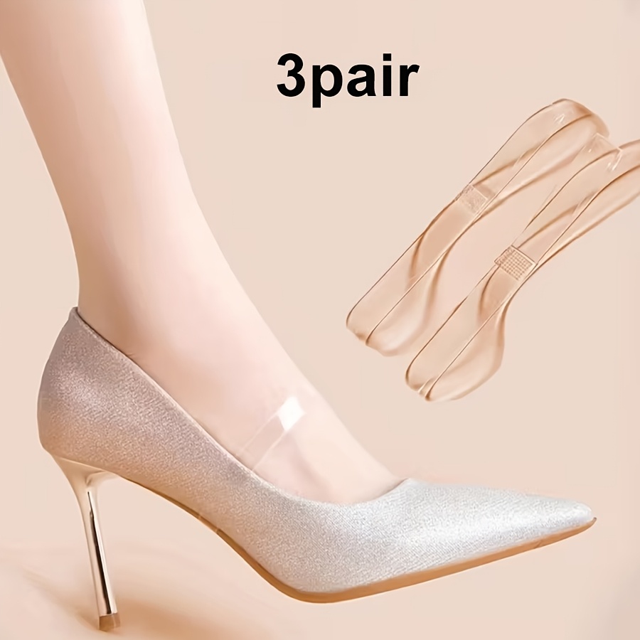 TEMU 3 Pairs, Women' Elastic Shoelaces - Invisible, Anti-slip, And Heel-secure Design, Shoe Fixing Straps, Firm And , Wear-resistant, Suitable For