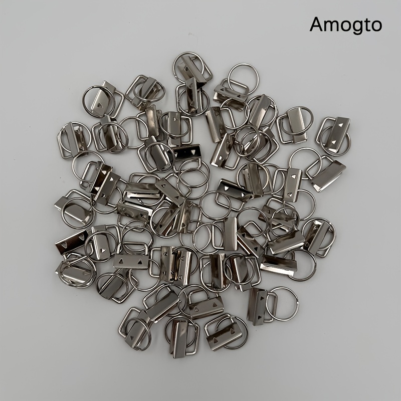 Stainless Steel 50pcs 1-inch Quick Release Lanyard Clips - Hardware Keychain And Wristlet Clamp Set - Durable Snap Hook Connectors For Key Fobs