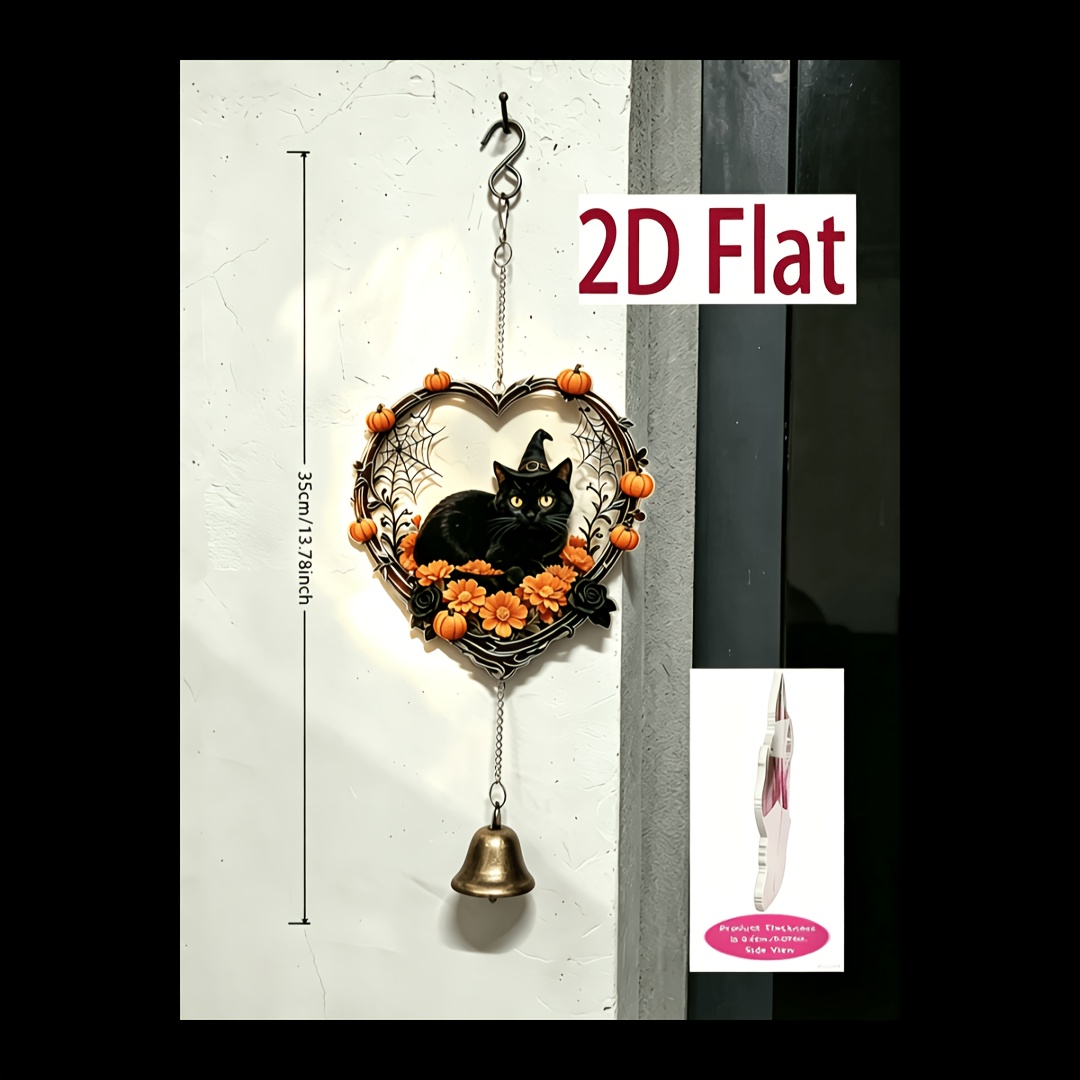 TEMU 1pc Of 2d Flat, Non-3d Acrylic Wind Chime, 2d Flat