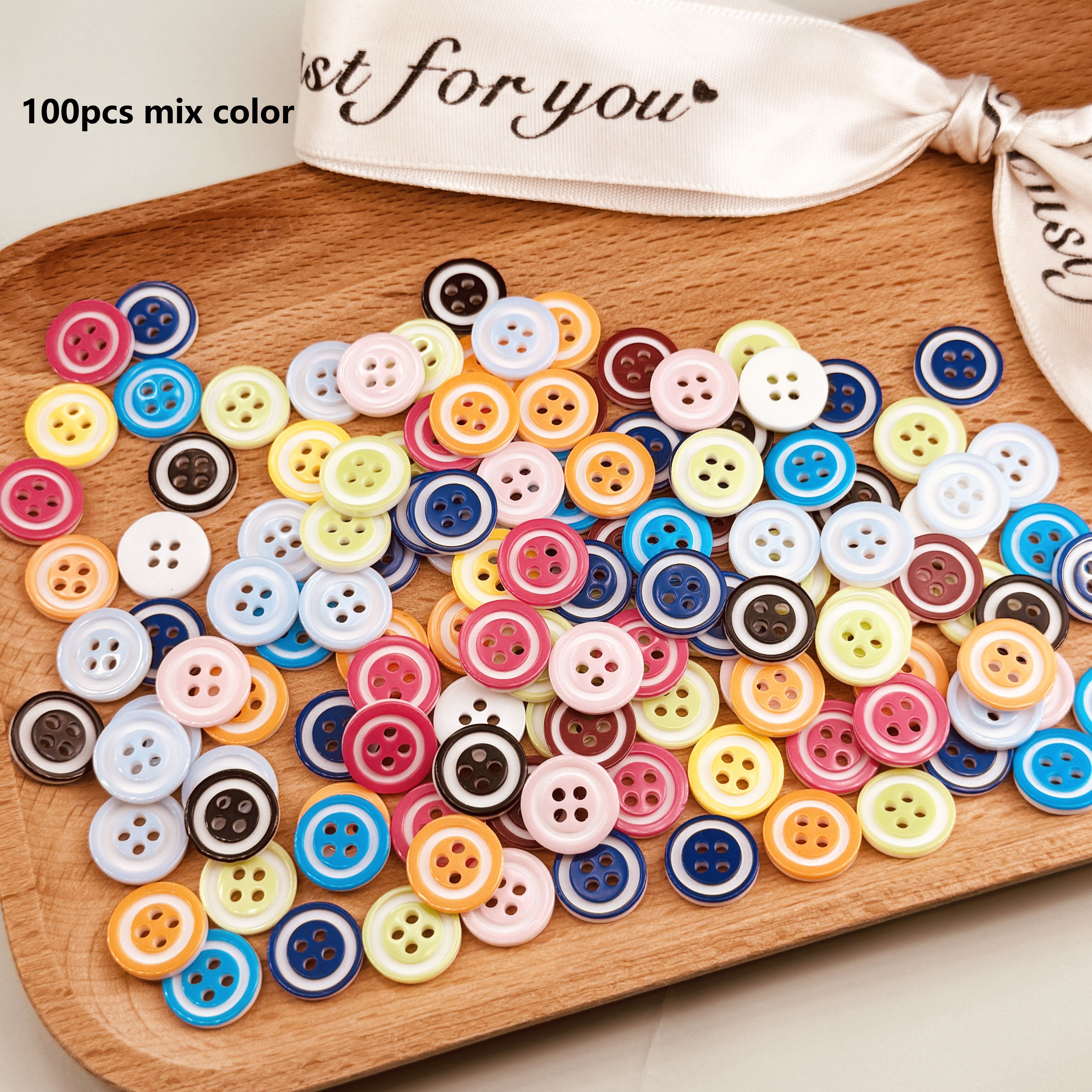 Multicolor Mixed Handcraft Shirt Buttons 100pcs
