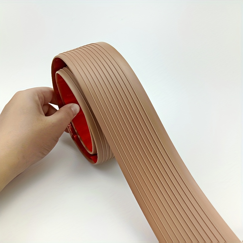 Image of 0.9m Self-adhesive Floor Transition Strip, 0.4 Inch Height Pvc Doorway Ramp For Scooter And Speed Bump