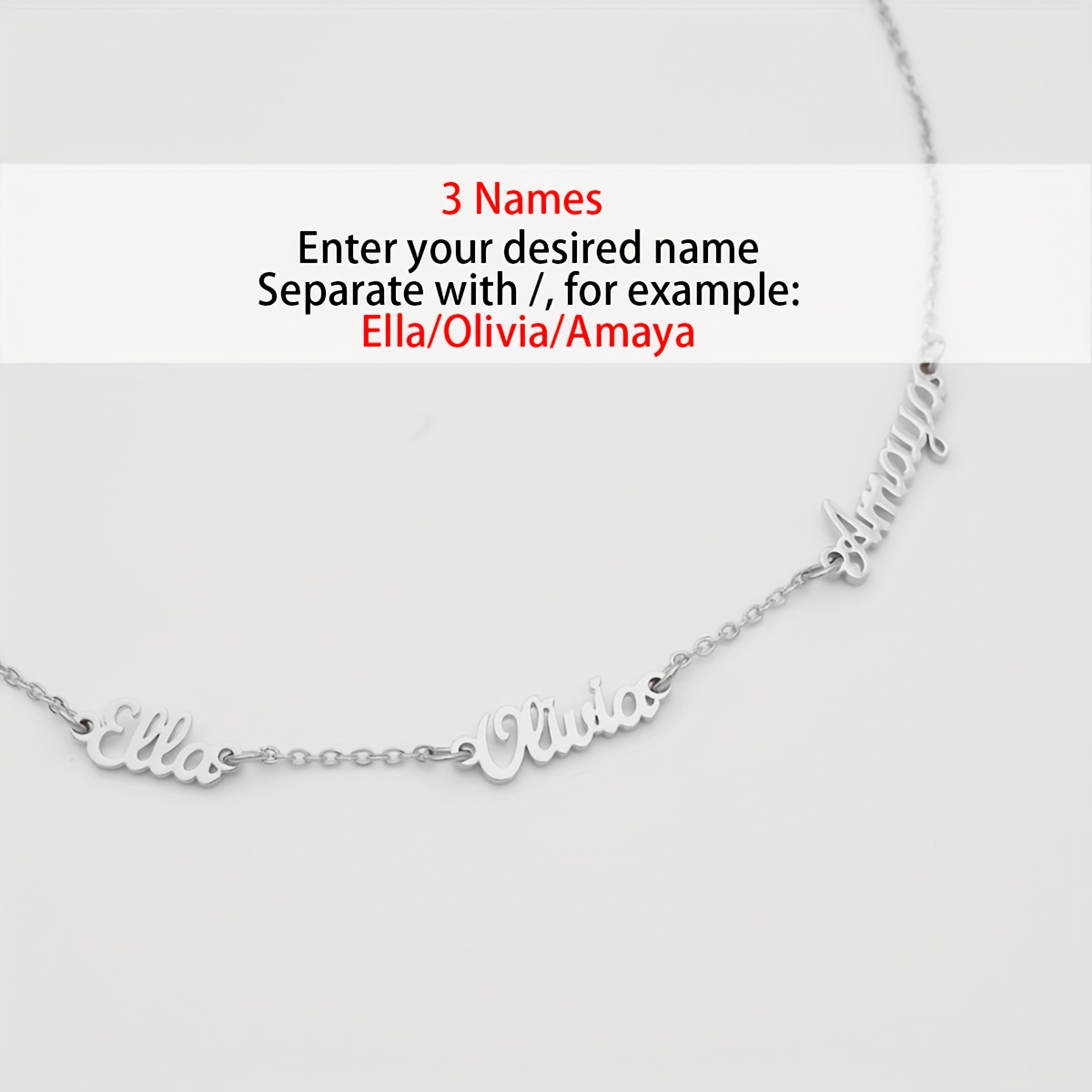 Personalized Multi-Name Custom Necklace