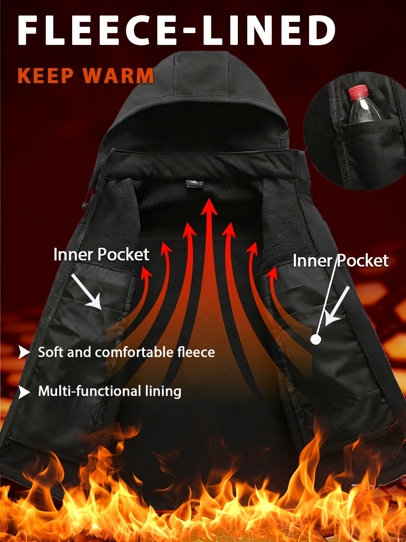 Men's Autumn/Winter Jacket and Pants Set, Multi-Functional