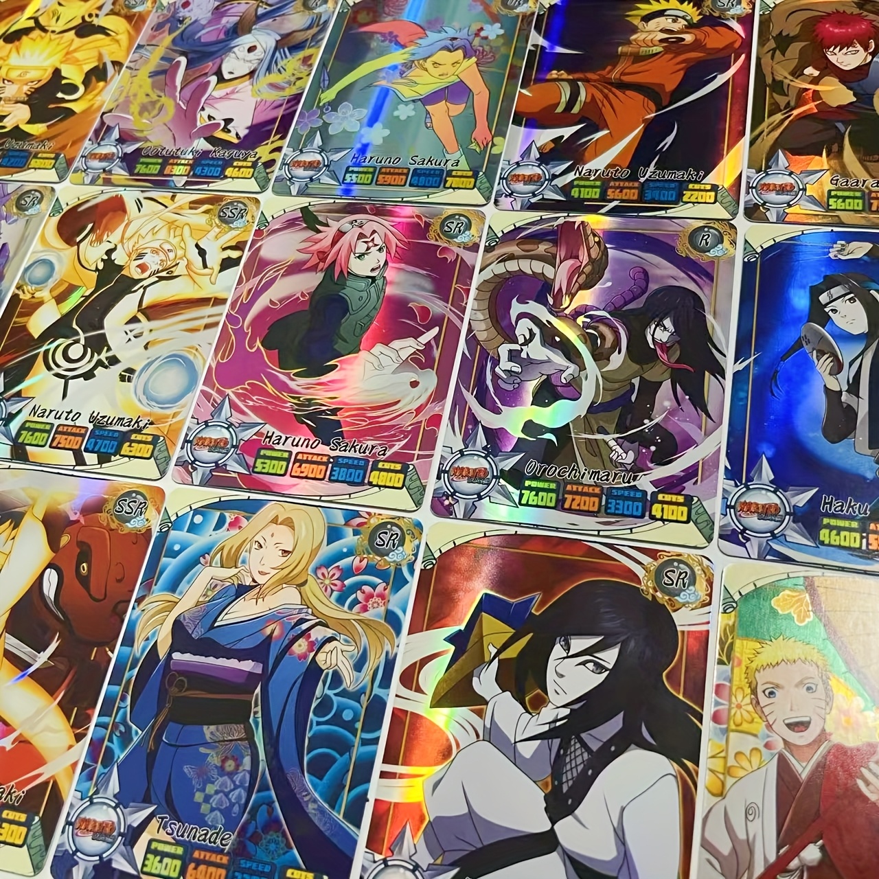 TEMU Anime Cards, Flashcards, Multiple Characters Without , 50pcs Per Box, Festival Gifts