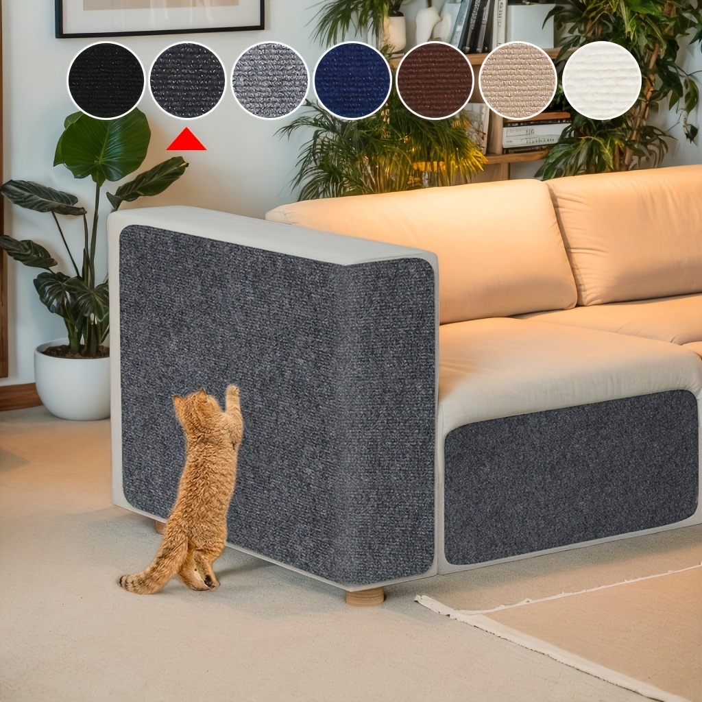 TEMU Arbre à chat auto-adhésif amovible avec colle - Protecteur de meubles d'arbre à chat d'intérieur durable, adapté aux murs, canapés, chaises -