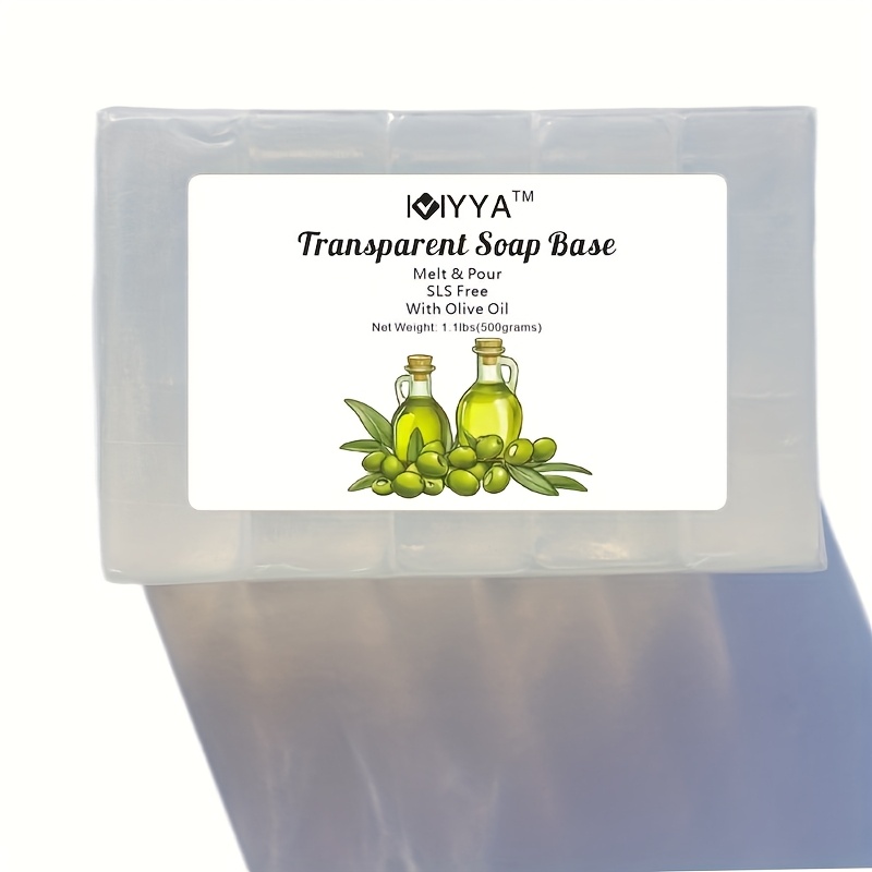 1.1lbs/500g Clear Melt And Pour Soap Base, Unscented, Melt And Pour For Making Moisturizing , Soap Making Supplies