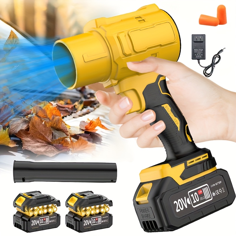 powerful 50000rpm cordless leaf blower 20v   blower for car drying leaf snow dust blowing with battery perfect christmas gift holiday gift   outdoor cleaning tool