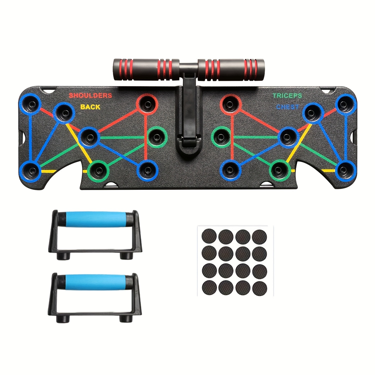 1pc Multifunctional Push Up Training Board, With Tension Ropes, Handles, Ankle Straps, And More Accessories, Suitable For Chest Muscle Exercise, Abdominal Core Strength Training