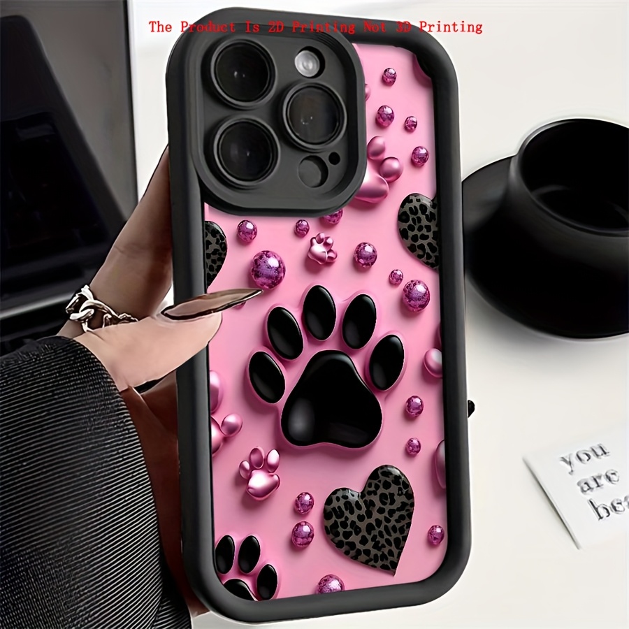 TEMU Phone Case - 2d Printing Not 3d Printing Cartoon Dog Phone Case For 16 15 Pro Max 13 12 11plus 14 16promax 11 14pro Shell High Quality Cover