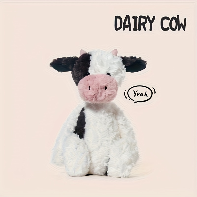 Dairy Cow Plushie: A Delightful And Cuddly Companion For Your Furry Friend Pet Plush Toys