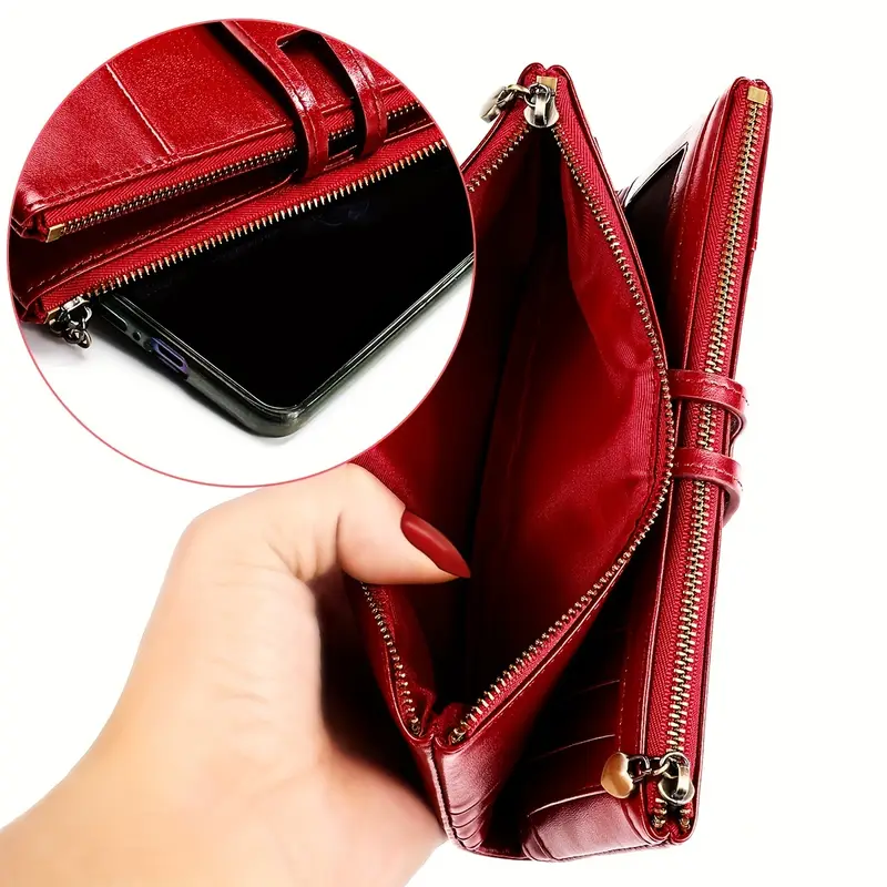 Genune Leather Con Purse Wth Key Chan Holder - Foto 10