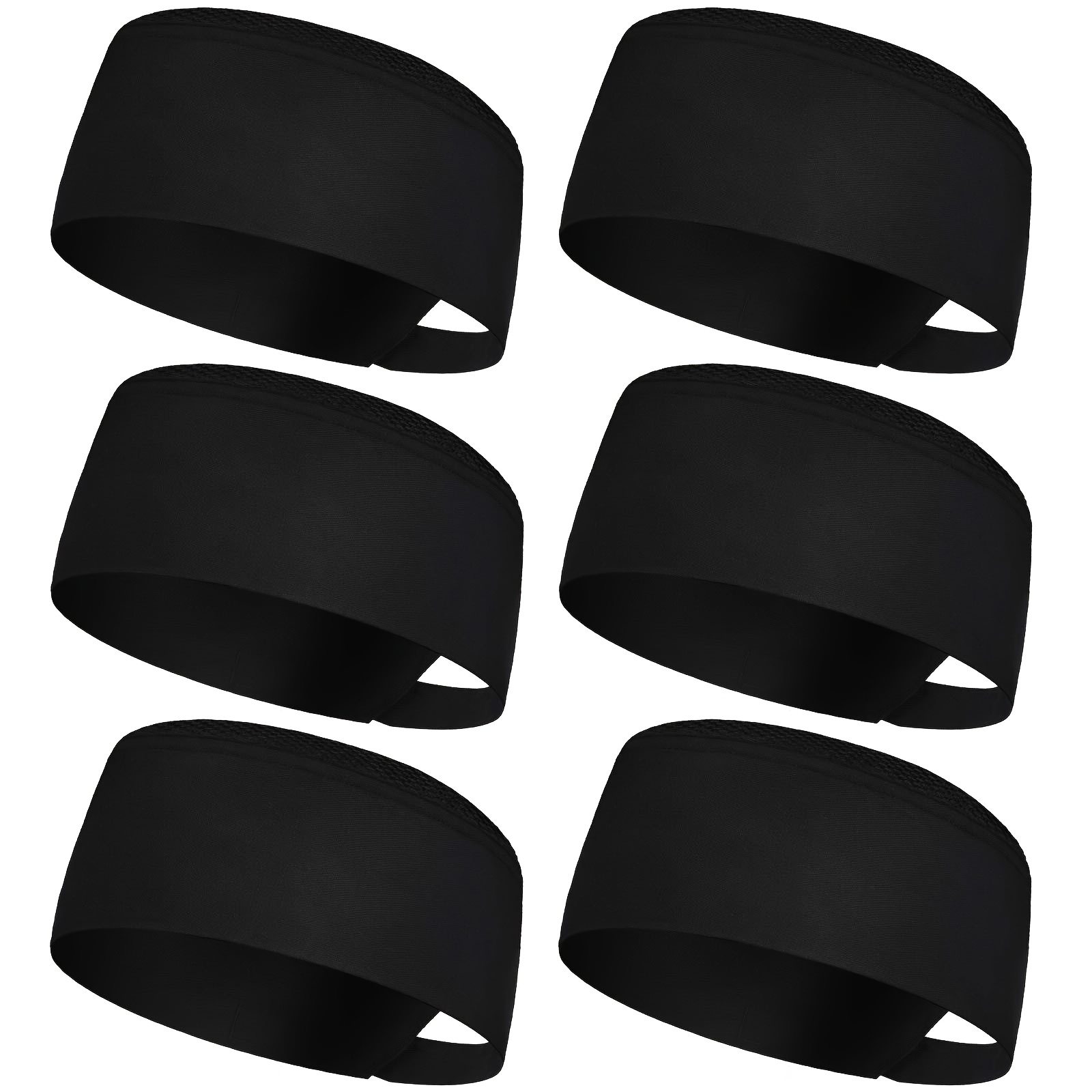 

6pcs Chef Hats For Men Women Chef Beanie Chef Caps For Men (black 6pcs)