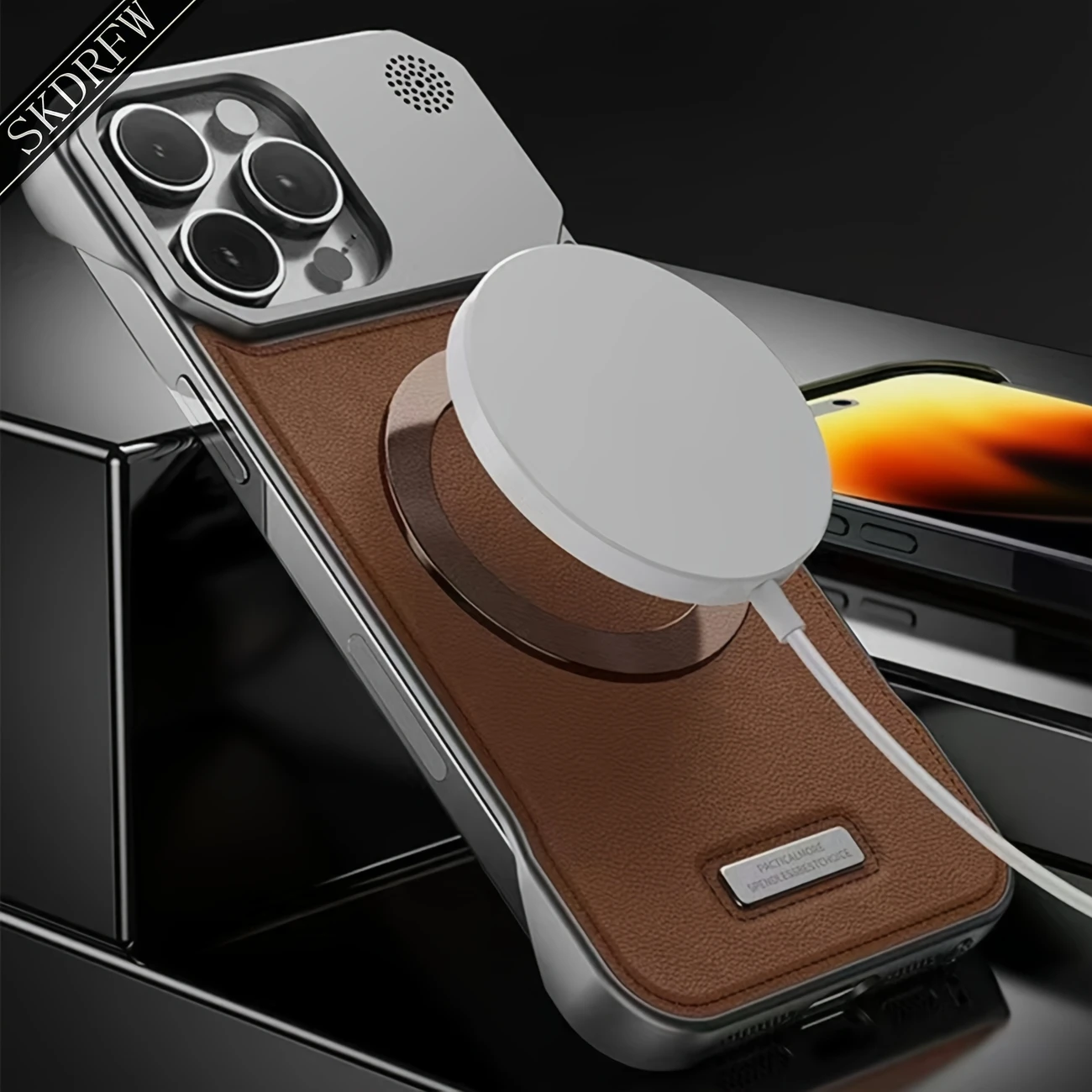 غطاء هاتف محمول عالي الجودة بدون حدود مع حلقة مغناطيسية مخفية ونمط جلد سادة للعلاج بالروائح، مناسب لـ iphone 16 16pro 16plus 16 15 15plus 15pro 15 14 14plus 14pro 14 13 13pro 13mini 13 12 12pro 12mini 12 11 11 /ملمس جلدي صناعي أشبه بالبيج الفاتح / قطع ميكانيكية / تصميم بدون حدود يعيد الشعور الحقيقي بالآلة / يدعم الشحن اللاسلكي التفاصيل 0