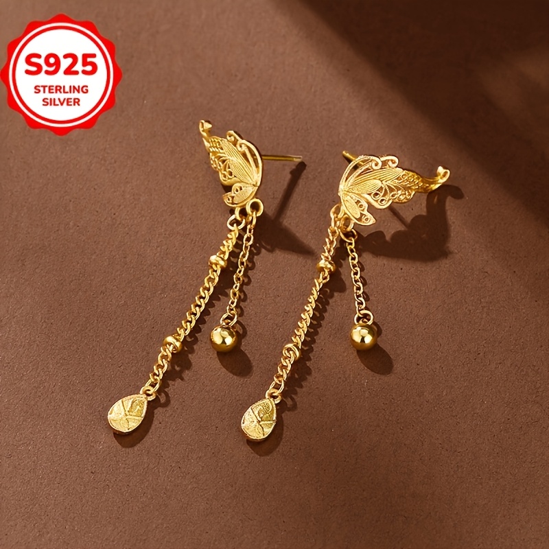 Women's 925 Hypoallergenic Retro Court Style Phoenix Stud Earrings