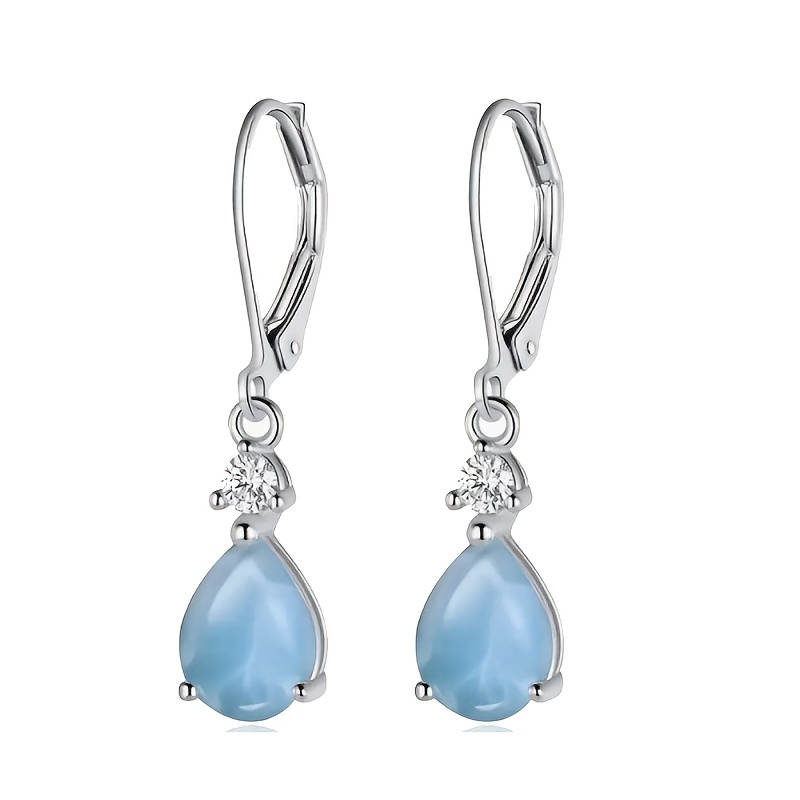 2pc Women's Stylish S925 Zirconia Stud Earrings with Ear Hooks