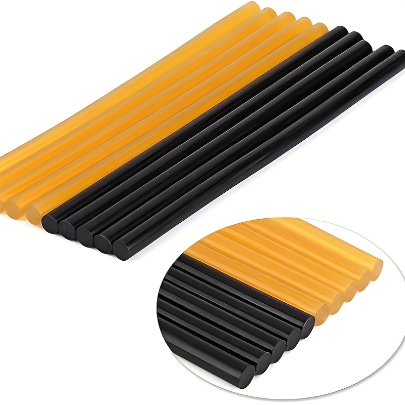 

Lot de 10 Bâtons de Colle Chaude pour Réparation de Bosses Peinture, Kit d'Outils de Réparation de , 11mm*270mm, Noir et Jaune, 5pcs , Outils de Réparation de Bosses Peinture