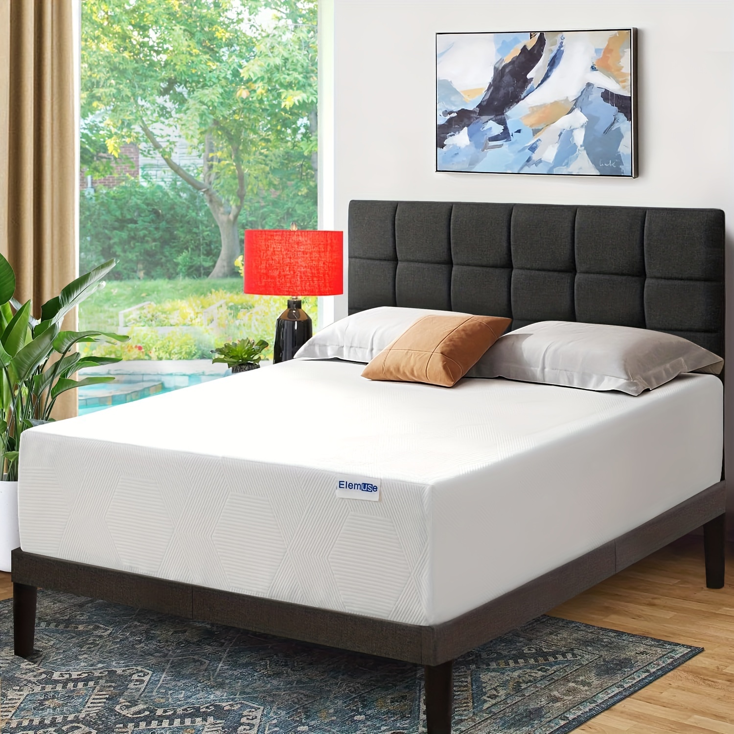 

Mattress 10 Inch, 12 Inch Gel Memory Foam Mattress For , Medium Firm Mattresses , For Support , Fiberglass Free