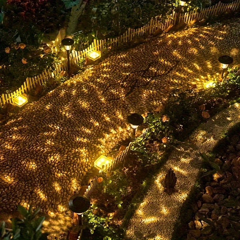 4   outdoor solar   lights rgb colorful warm white led solar stake lights with 10 hour   durable plastic polished   vintage lantern design for garden yard landscape patio driveway solar outdoor lights  way lights stylish     construction decorative   lights garden enthusiasts Product details 7
