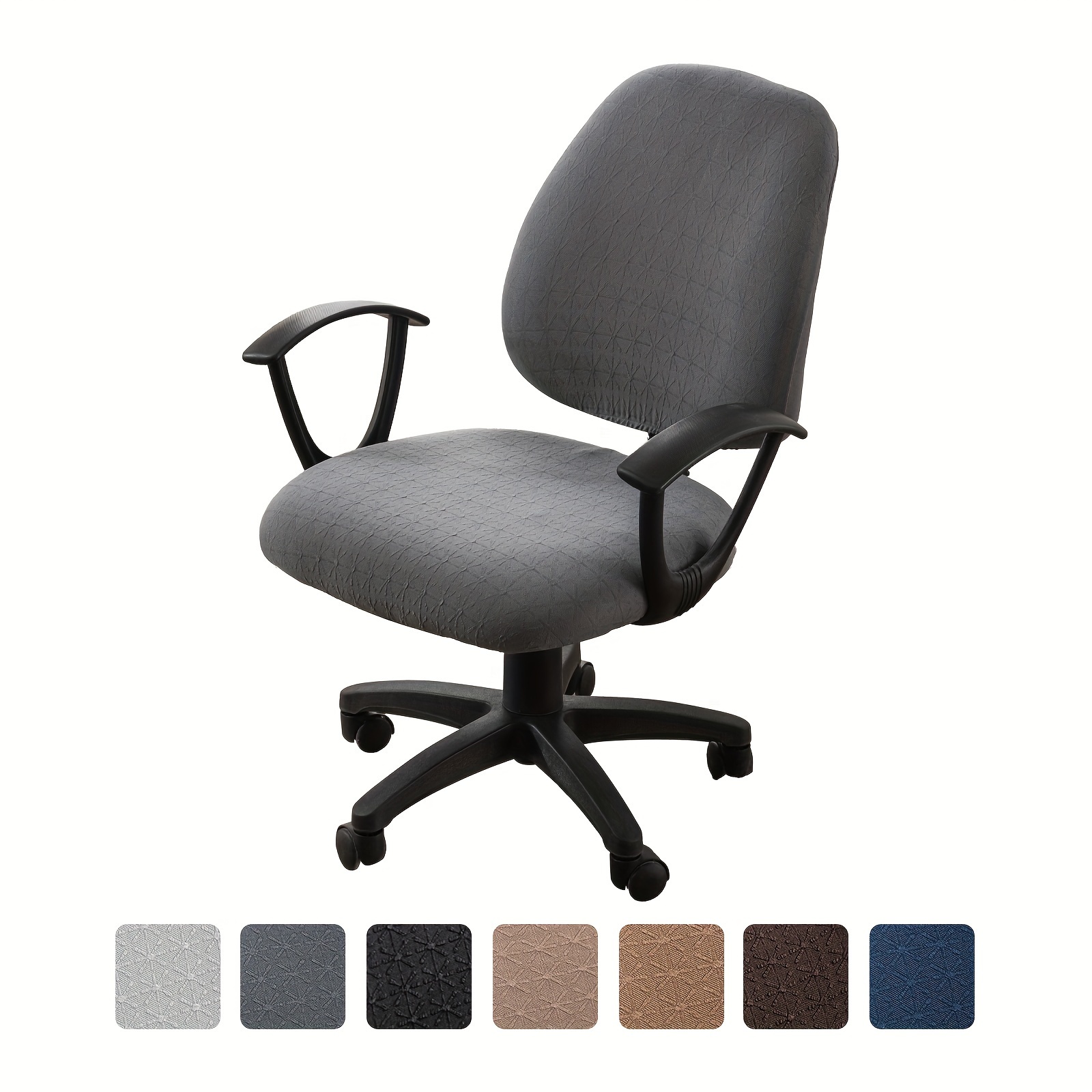 

2pcs Office Chair Cover, Washable Furniture Protector, Soft And Breathable , Free From Scratches And Stains, Suitable For Study, Office, Bedroom.