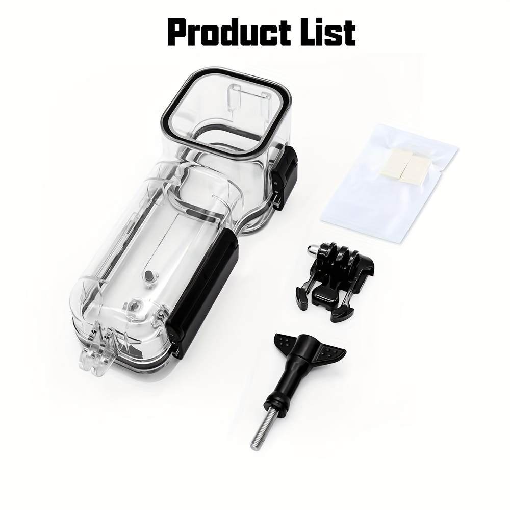 sports camera housing waterproof tempered glass material for pocket 3 details 3