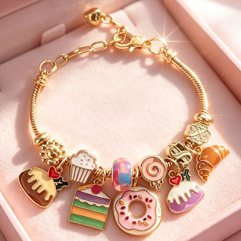 TEMU Pulsera de hueso de serpiente con cuentas de aceite goteado para bricolaje, pulsera de cuentas ajustable, pulsera versátil, pulsera de cuentas