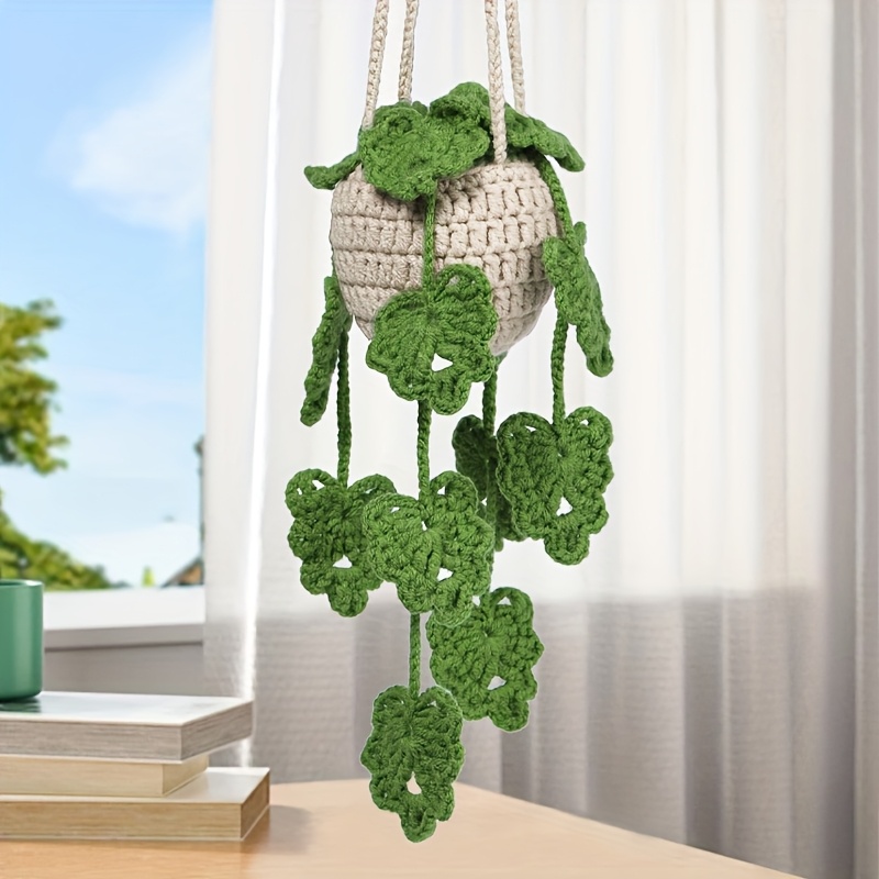 

Complete Crochet Kit For Hanging Potted Plants - Includes Step-by- & Video Tutorials, Craft Supplies