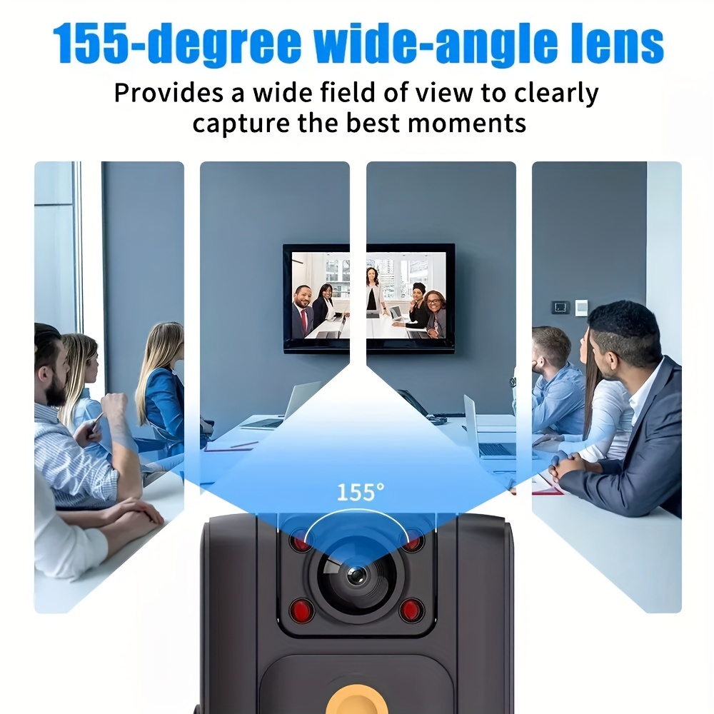 1pc enregistreur corporel avec clip   - enregistrement hd 1080p, batterie (3-5 heures dautonomie), écran 1,5, appareil vlog   pour   de sport, idéal pour cadeaux dhalloween/noël Détails du produit 2