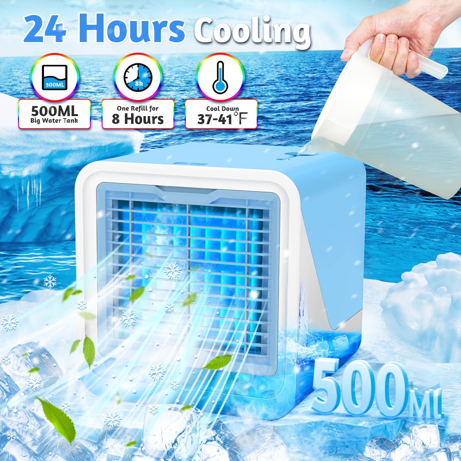 TEMU Portable Ac Mini Air Conditioner Cooling Fan With 3 And Timer Personal Desk Evaporative Cooler For Room Home Office Or Car TEMU Portable Ac Mini Air Conditioner Cooling Fan With 3 And Timer Personal Desk Evaporative Cooler For Room Home Office Or Car