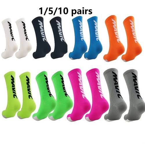 1 pair outdoor sports socks soccer socks suitable for sports cycling running hiking socks sweat absorbent and breathable