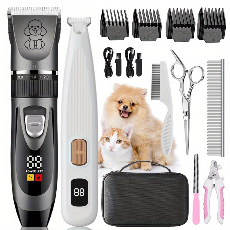 Quiet Dog Grooming Kit With Rechargeable Clippers And Cordless Electric Shaver For Pets (Suitable For Dogs And Cats) — Zaynora Luxury Marketplace