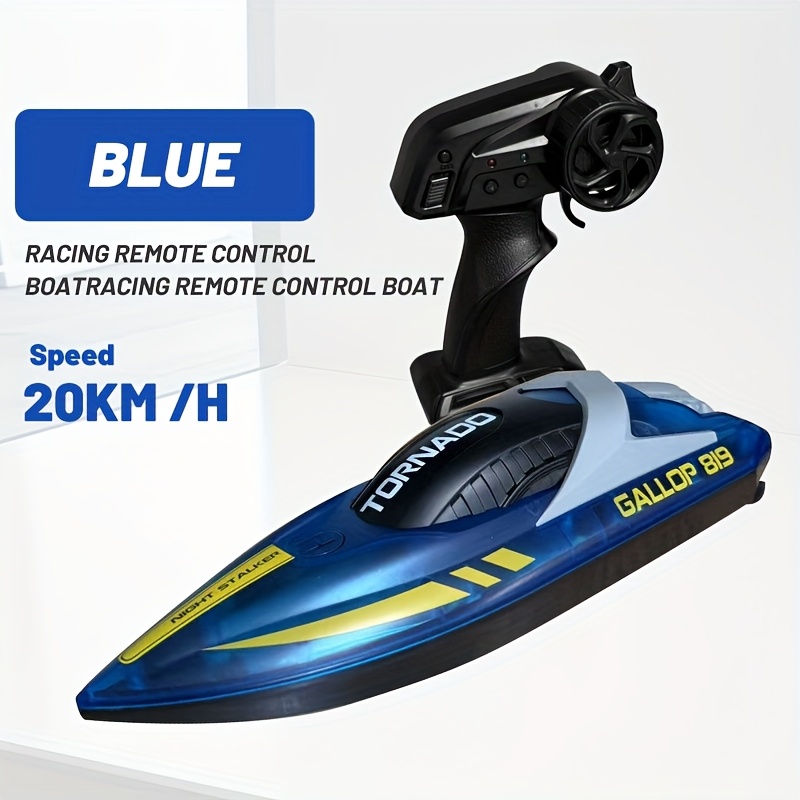 TEMU High Speed Rc Boat 20km/ H 2.4g Remote Control 120m Range Birthday Christmas Halloween Gifts