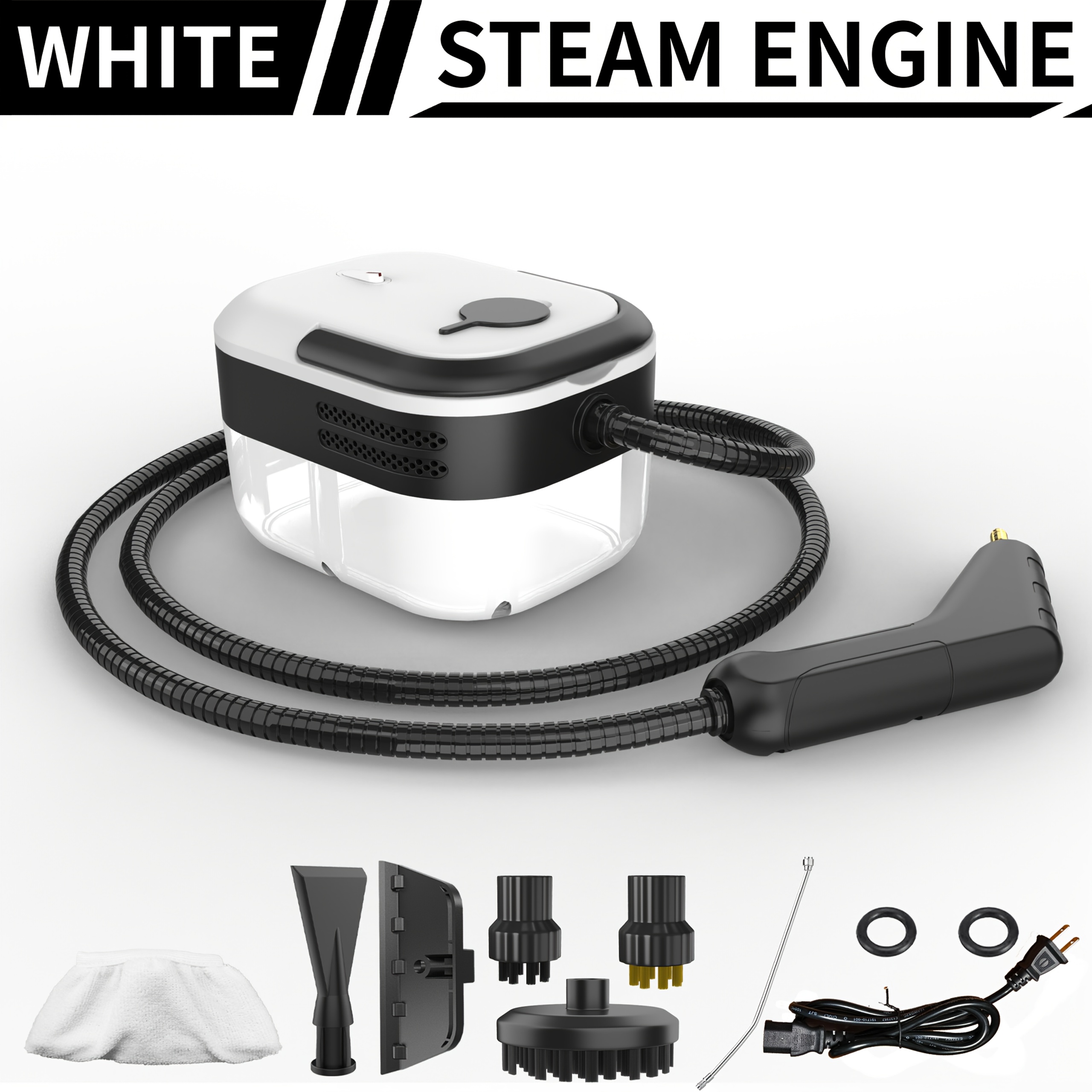 TEMU High Pressure Steam Cleaner, Household Steam Cleaner Handheld, High Temperature Carpet Cleaner, 1200ml Water Tank Capacity, Lcd Display, Suitable For Kitchen , Sofa,