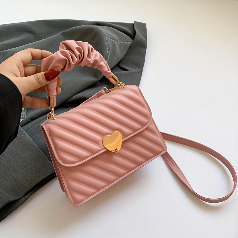 韓国ファッション[COVERNAT] SHEER FRILL SMALL SHOULDER BAG 韓國Covernat Heart Shirring Medium Nylon Hobo Bag ( 4 Co
