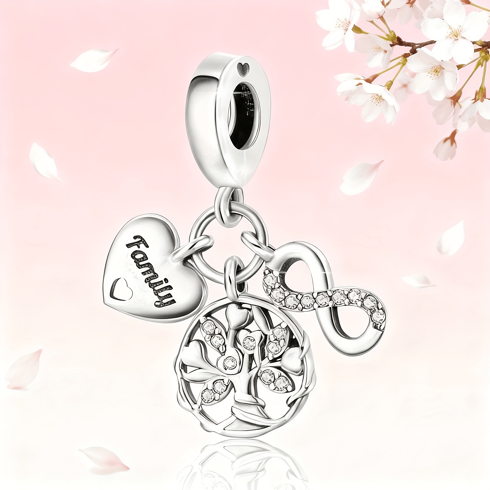 E-shop Anhänger „Baum des Lebens“, ein ewiges Symbol modischen Charmes, passend für europäische Armbänder Halsketten. Ideal für den täglichen Gebrauch