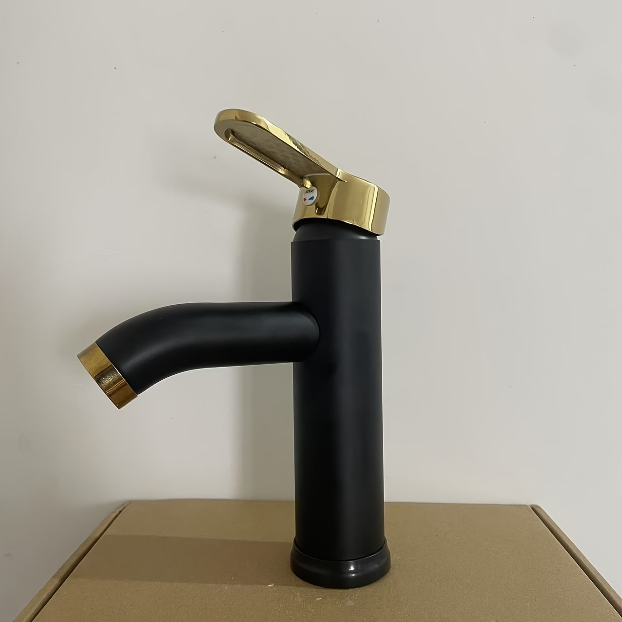 Beelee Enkel Spak Monoblock Badrum Handfat Hu00f6g Mixerkran Brushed Bronze With Ceramic