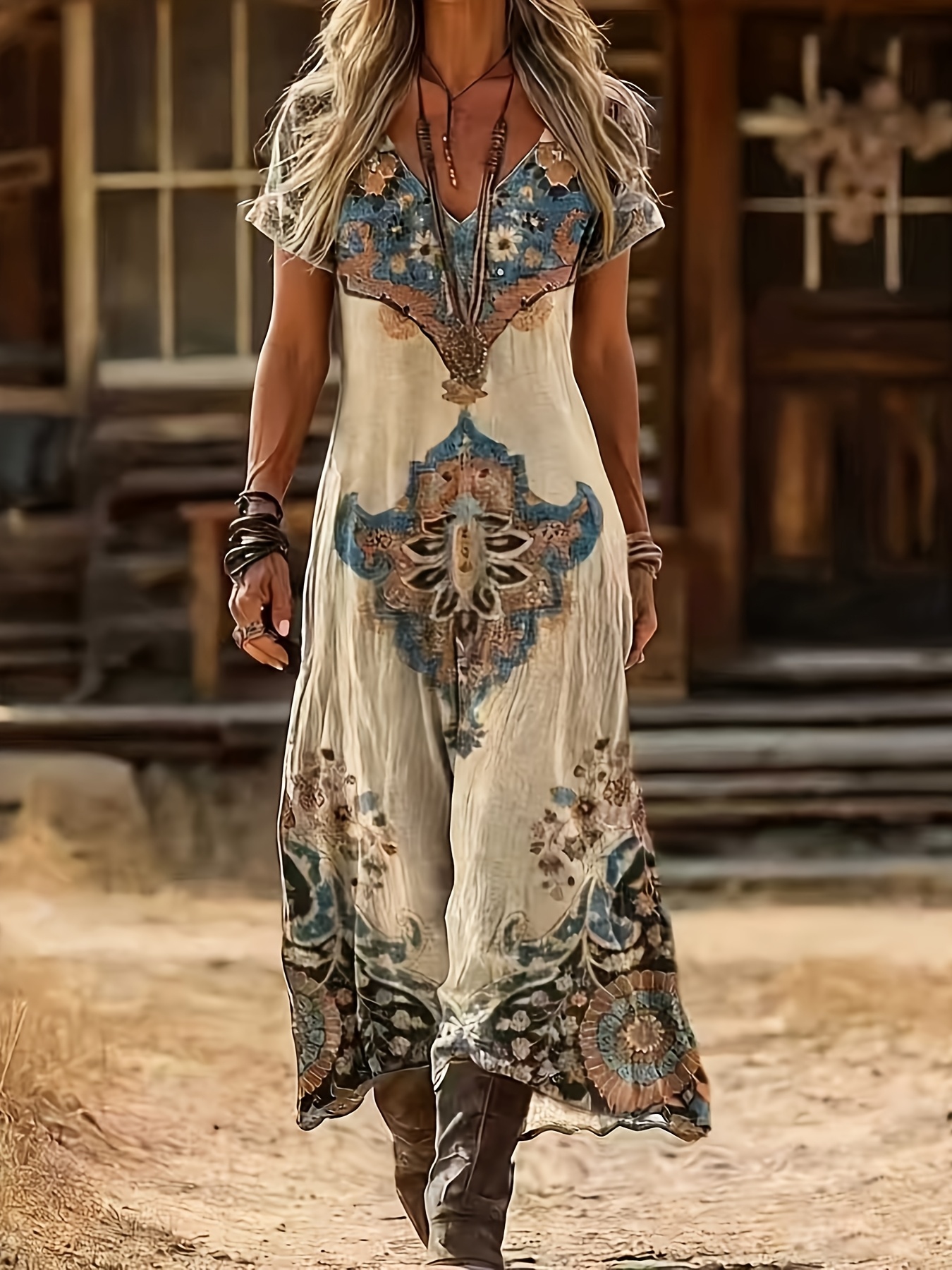 western dresses women sold on Temu United States