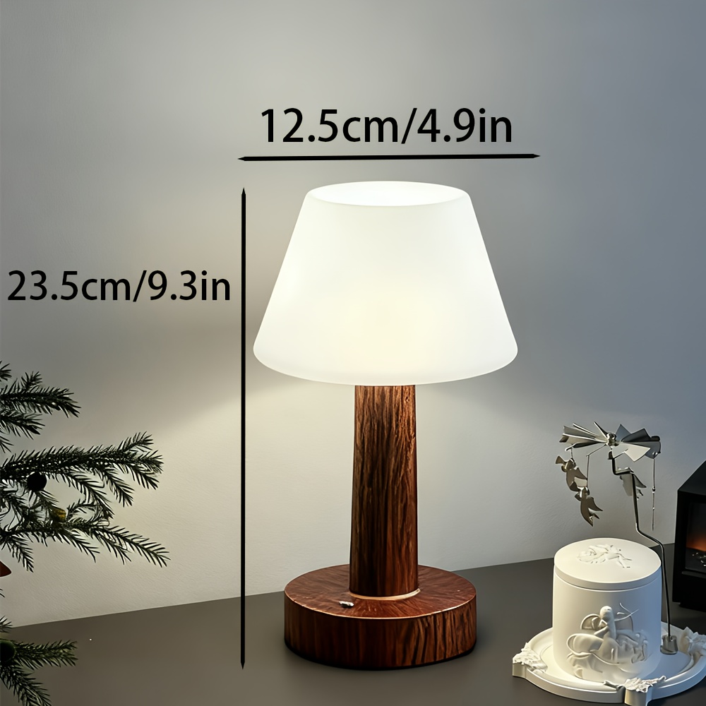 New Cream-Style Minimalist Wooden Ambient Table Lamp, Ideal for Bedroom, Study, Living Room, Tea Room Decoration