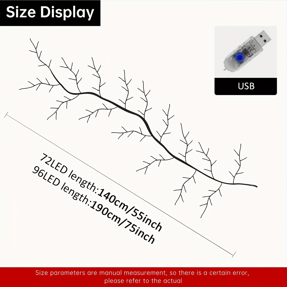 usb powered   led wall lights with warm   string lights elegant indoor decor for living room bedroom weddings parties and   lights for living room details 2