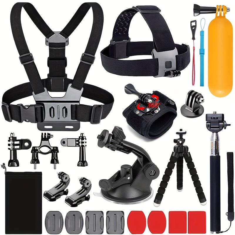 TEMU 28 In 1 Camera Additions Set Compatible With Hero Models 13, 12, 11, 10, 9, 8, 7, 6, 5/ 5/hero 4/3+/3/2/1, As Well As , Action, , , , And