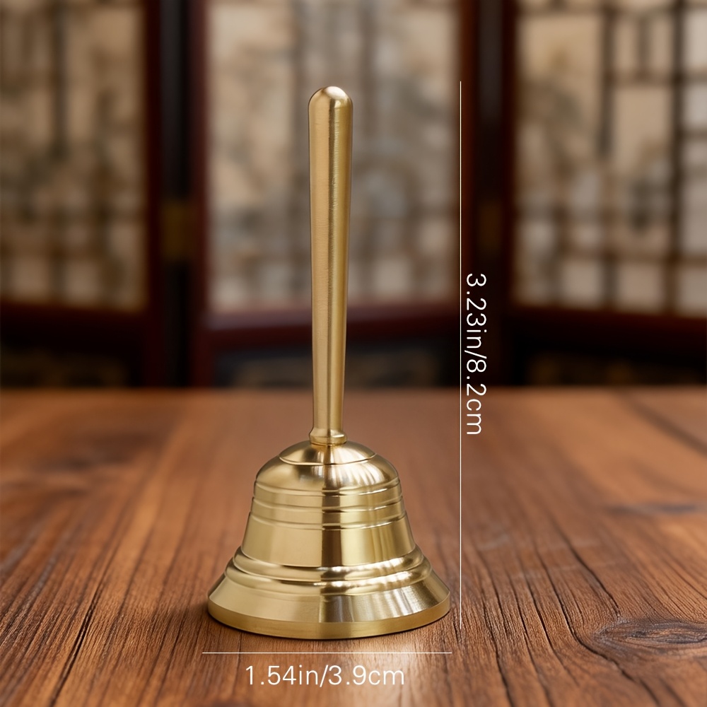 E-shop Messing Handglocken | Vintage Deko-Glocken in verschiedenen Größen, Griffglocken für Sammlerische Desktop-Ornamente, Keine Elektrizität