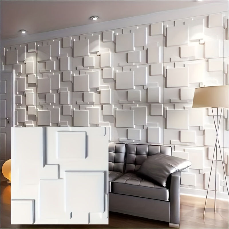 Panel 3D PVC de 30x30cm, para sala de estar, mural, panel de pared 3d