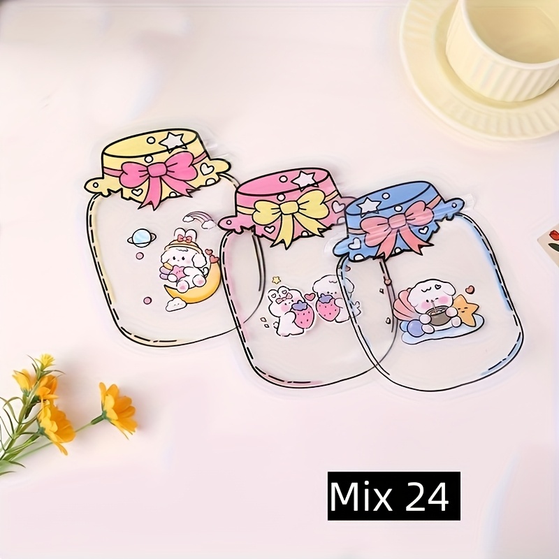 Image of 24pcs Set Of Shaped Gift Bags, Jewelry And Hair Clip Accessory Pouches - Perfect For Weddings, Birthdays, Celebrations, Thanksgiving, And Christmas Decorations
